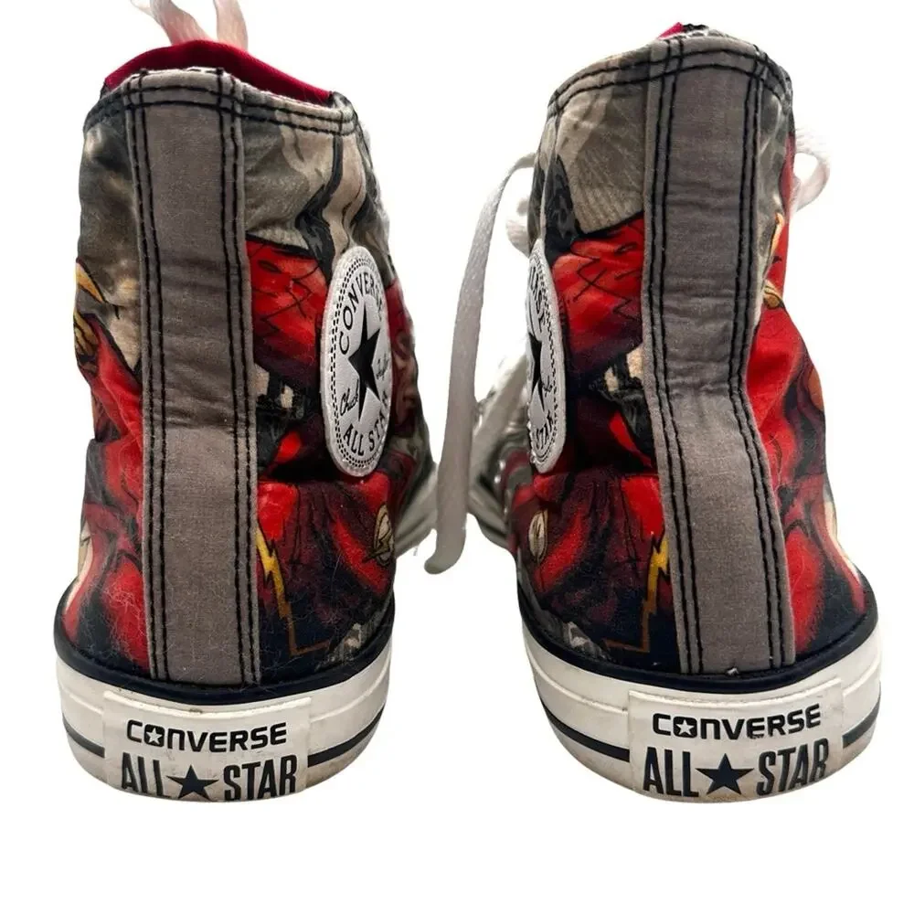 Converse Chuck Taylor All Star DC Comics The Flash Men's 6 Women's 8 High Top